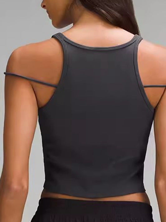 ZASUWA Female Elastic tight Round neck Tank