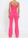 ZASUWA Female Scrunch Bum Flare Jumpsuit