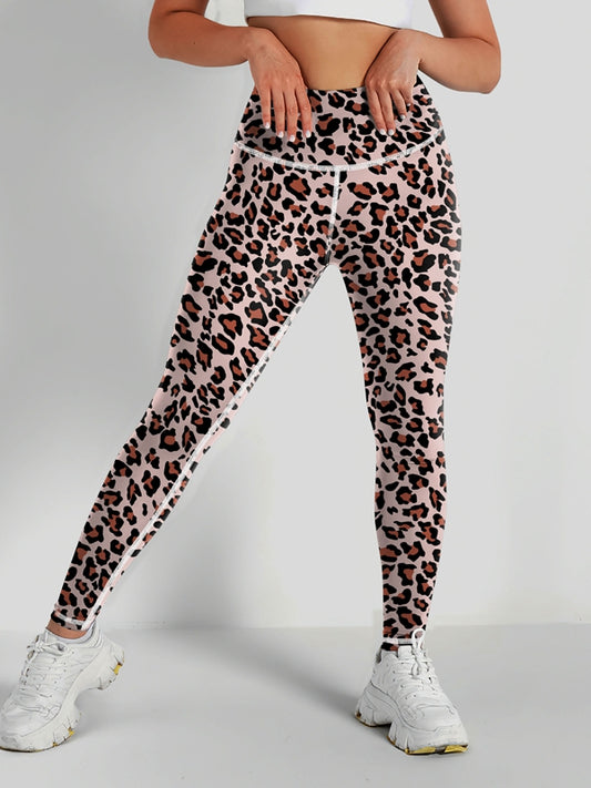 ZASUWA Female Leopard Print High-rise Leggings