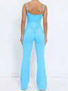 ZASUWA Female Scrunch Bum Flare Jumpsuit