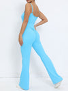 ZASUWA Female Scrunch Bum Flare Jumpsuit