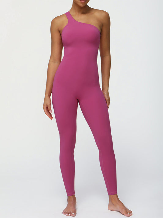 ZASUWA Female Tailoring Elastic Tight Seamless Quick-dry Jumpsuit