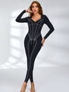 🖤ZASUWA Female Tummy Control Zipper Hip-lift Jumpsuit