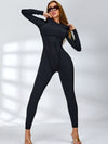 ZASUWA Female Heart Backless Long Sleeves Jumpsuit