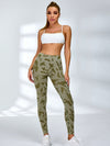 ZASUWA Female Sexy Camouflage Deep V Back Scrunch Bum Backless Tracksuit