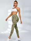 ZASUWA Female Sexy Camouflage Deep V Back Scrunch Bum Backless Tracksuit