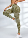 ZASUWA Female Sexy Camouflage Deep V Back Scrunch Bum Backless Tracksuit