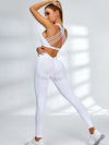 ZASUWA Female Pure White Beauty Back Sports Bras