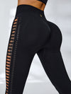 ZASUWA Female Lace-up Breathable Scrunch Bum V-neck Ribbed Tacksuit