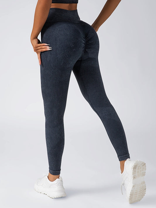 ZASUWA Female Ribbed Denim Leggings