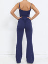 ZASUWA Female Scrunch Bum Flare Jumpsuit