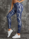 ZASUWA Female High Waist Bronzed Snakeskin Leggings