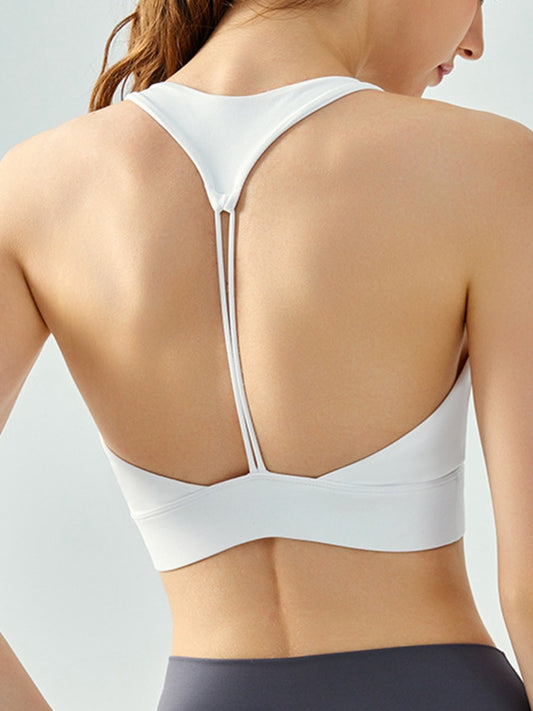 ZASUWA Female V Collar Backless Sports Bras