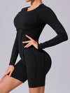 ZASUWA Female Heart Backless Long Sleeves Romper