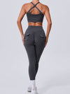 ZASUWA Female Pocket Cutout Cross Back Scrunch Bum Tracksuit