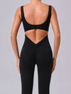 ZASUWA Female Cutout Backless Jumpsuit