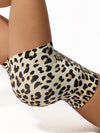 ZASUWA Female Leopard Print Booty Gym Shorts