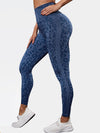 ZASUWA Female Leopard Print Scrunch Bum Seamless Leggings