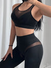 ZASUWA Female Mesh Vests Push-up Tracksuit