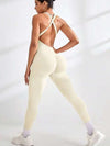 ZASUWA Female Cross Back Scrunch Bum Jumpsuit