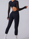 ZASUWA Female Sexy Mesh  Backless Jumpsuit