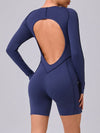 ZASUWA Female Heart Backless Long Sleeves Romper