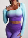 ZASUWA Female Fantasy Ombre Ribbed Scrunch Bum Tracksuits