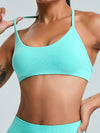 ZASUWA Female Ribbed Backless Seamless Sports Bras