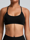 ZASUWA Female Ribbed Backless Seamless Sports Bras