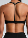 ZASUWA Female Ribbed Backless Seamless Sports Bras