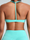 ZASUWA Female Ribbed Backless Seamless Sports Bras