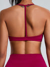 ZASUWA Female Ribbed Backless Seamless Sports Bras