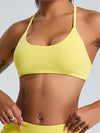 ZASUWA Female Ribbed Backless Seamless Sports Bras