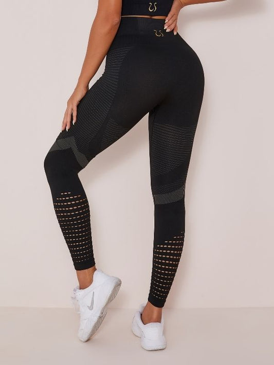 ZASUWA Female Breathable Mesh High Waist Leggings