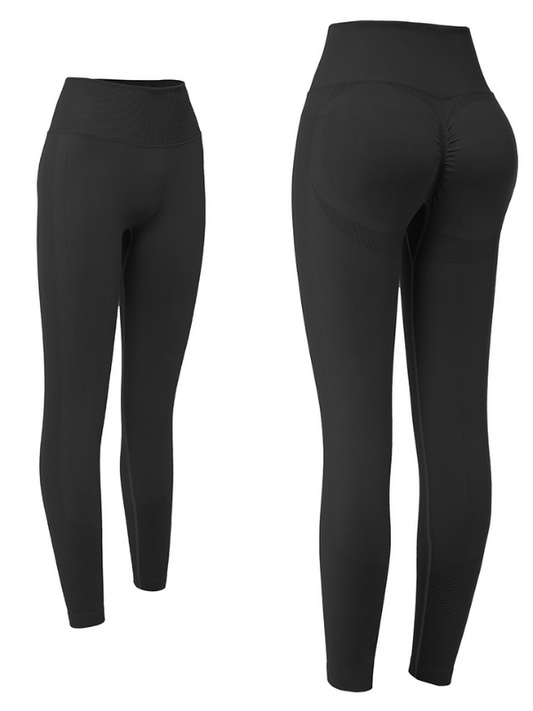 ZASUWA Female High Waist Tight Basic Smiley Leggings