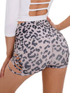 ZASUWA Female Leopard High Waist Hot Fitness Shorts