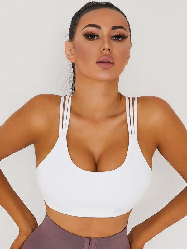 Cross Back Sports Sexy Bras-ZASUWA-White-S-ZASUWA PERFECT SHAPE