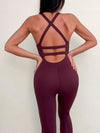 ZASUWA Female Cross Back High-elastic Jumpsuit