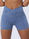 ZASUWA Female Leopard V-shaped Waist Shorts