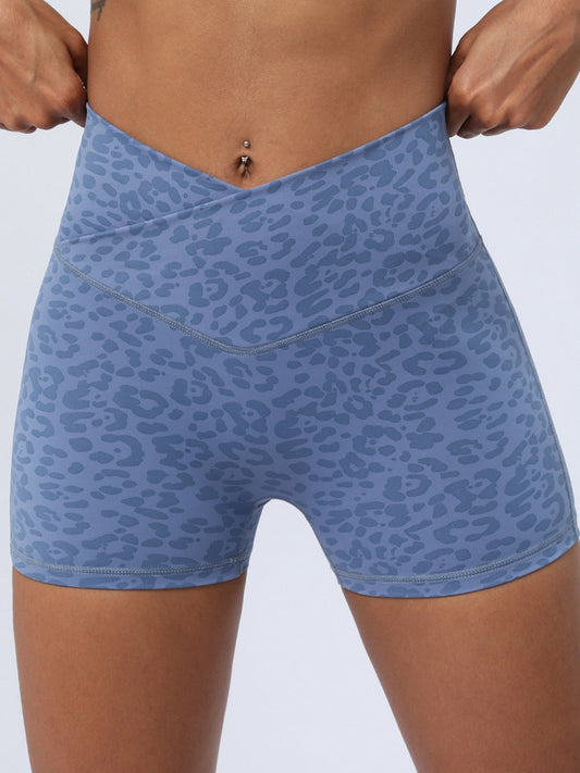 ZASUWA Female Leopard V-shaped Waist Shorts