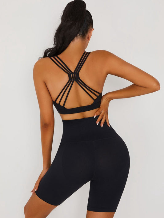 ZASUWA Female Cross Back Corset Short Tracksuit